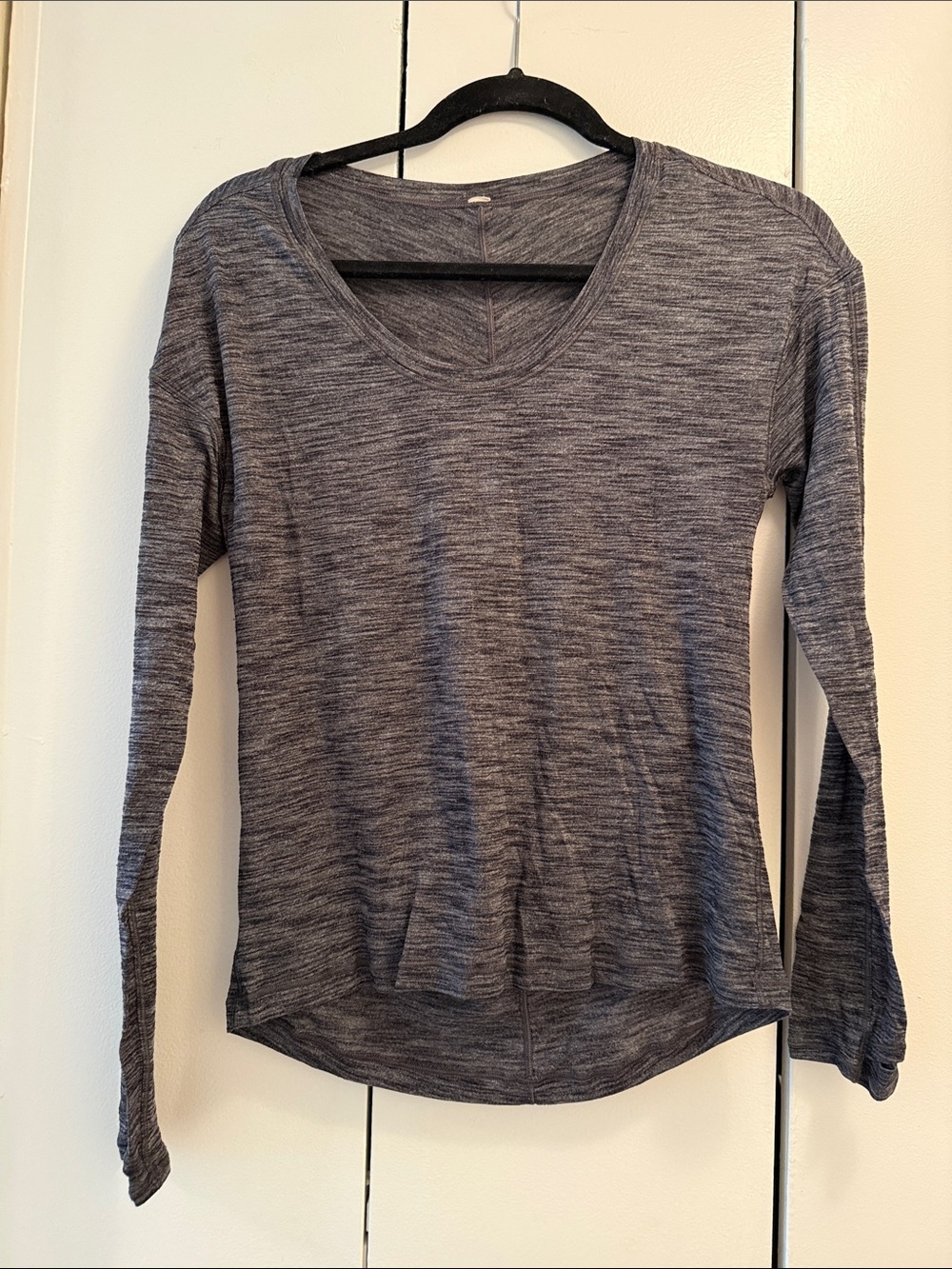 Lululemon Women's Long Sleeve Scoop Neck Top - Gray Heather